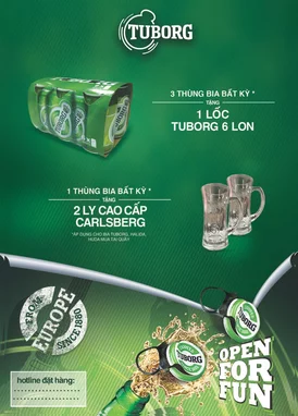 Tờ rơi bia Tuborg