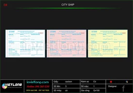 Mẫu Bill chuyển phát Citi Ship