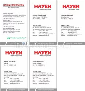 Card Visit CTY Hà Yến
