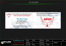 Mẫu card visit CTY Thành Lộc