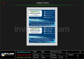 Mẫu Name Card Green Travel