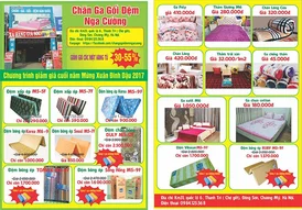 Tờ rơi chăn ga Nga Cường