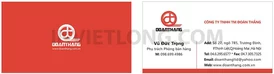 Mẫu Card Visit Công ty Đoàn Thắng