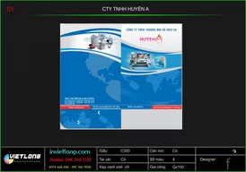 Mẫu kẹp file CTY TNHH Huyền A