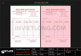 Mẫu hóa đơn bán hàng CTY Bản Sắc Việt