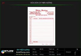 Mẫu hóa đơn bán hàng cửa hàng Thiên Hường