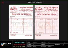 Mẫu hóa đơn bán hàng Trang sức hộ mệnh