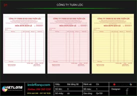 Mẫu hóa đơn bán lẻ CTY Tuấn Lộc