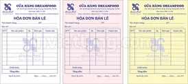 Mẫu hóa đơn bán lẻ Dream Food