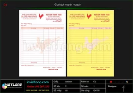 Mẫu hóa đơn thanh toán Gà Mạnh Hoạch