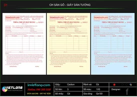 Mẫu hóa đơn bán hàng CH Sàn Gỗ