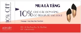 Mẫu phiếu giảm giá Hợp Giày