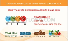 Mẫu Card Visit công ty AQUA