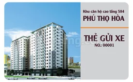 Mẫu thẻ chip gửi xe Phú Thọ Hòa