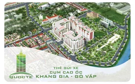 MẪU THẺ NHỰA GỬI XE CUM CAO ỐC KHANG GIA