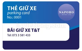 Mẫu thẻ chip gửi xe TAHOPO