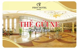 Mẫu thẻ nhựa gửi xe FIRST HOTEL