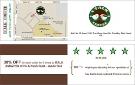 Mẫu voucher italk coffee