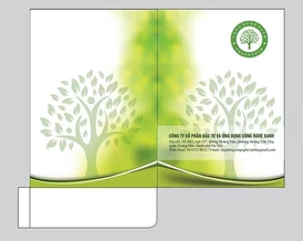 Mẫu kẹp tài liệu công nghệ xanh