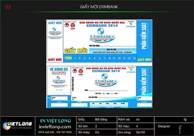 Mẫu giấy mời Eximbank