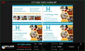 Mẫu Card Visit nội thất Hoàn Mỹ