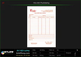 Hóa đơn bán hàng Plus3desing