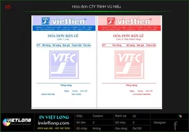 Hóa đơn bán lẻ CTY Vũ Hiếu