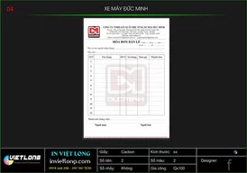 Hóa đơn bán lẻ xe máy Đức Minh