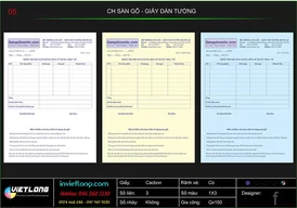 Mẫu hóa đơn thanh toán Hệ thống sàn gỗ