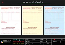 Mẫu hóa đơn thanh toán CH Sàn Gỗ