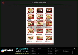 Mẫu tờ rơi cửa hàng Quan Hoa Quán
