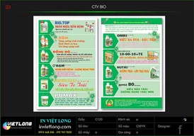 Mẫu tờ rơi tờ gấp công ty BIO