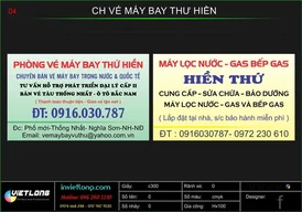 Mẫu Name Card CH Vé máy bay Thu Hiền