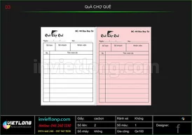 Mẫu Order quán chợ quê