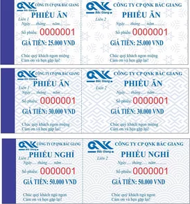 Mẫu phiếu ăn công ty