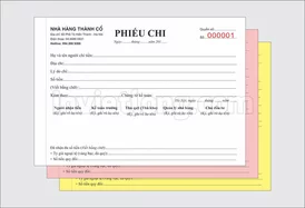 Mẫu phiếu thu chi NH Thành Cổ