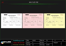 Mẫu giấy biên nhận giao báo