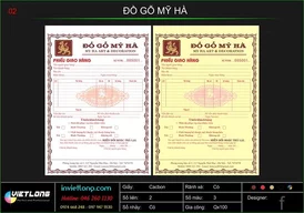 Phiếu giao hàng đồ gỗ Mỹ Hà