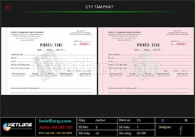 Mẫu phiếu thu CTY Tâm Phát 2