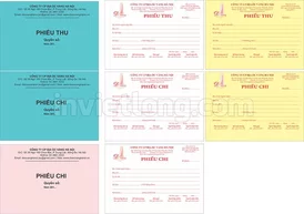 Mẫu phiếu thu chi CTY Địa Ốc Vàng