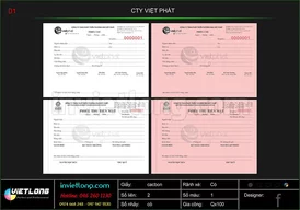 Mẫu phiếu thu chi CTY Việt Phát