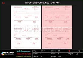 Mẫu phiếu thu chi trường bồi dưỡng cán bộ