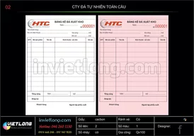 Mẫu phiếu xuất kho đá HTC