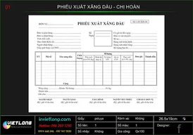 Phiếu xuất xăng dầu