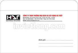 Mẫu phong bì CTY Hà Thủy