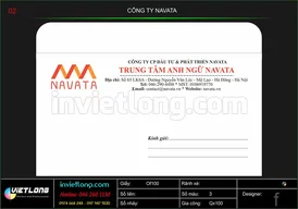 Mẫu phong bì CTY Navata