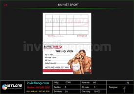 Mẫu thẻ hội viên Đại Việt Sport