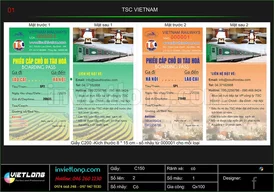 Mẫu vé tàu TSC Việt Nam
