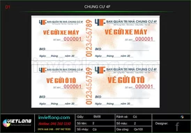 Mẫu vé xe chung cư 4F