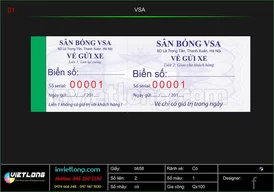 Mẫu vé xe sân bóng VSA